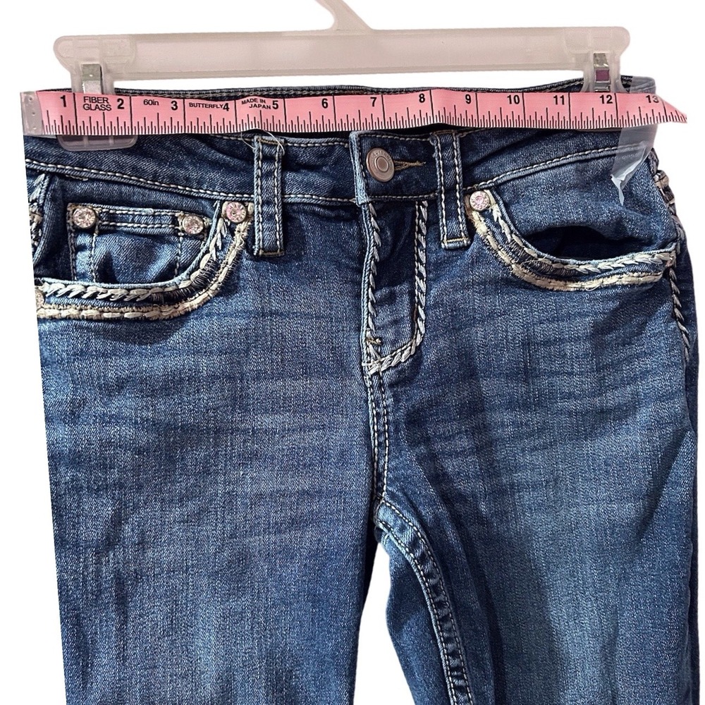 Shyanne‎ Women's Blue Bootcut Jeans Embellished Pockets Size - Picture 4 of 6